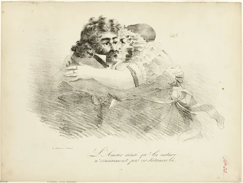 Love and Nature Do Not Know These Distances by William Johnson, print, 1801-1900