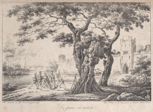 The Group in Action by Horace Vernet, print, 1812-1822