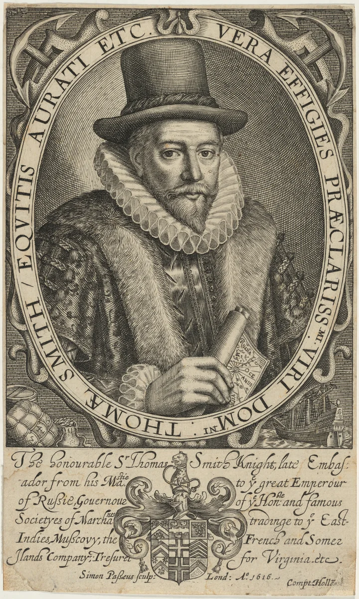 Sir Thomas Smith by Simon van de Passe, print, 1595-1647