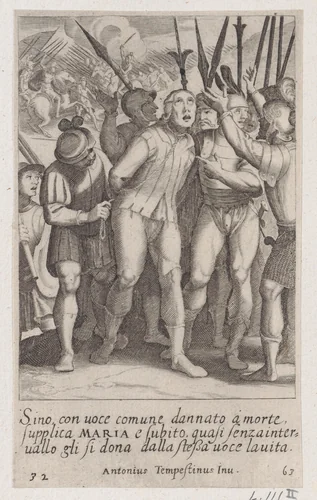 Sino, from Scelta d'Alcuni Miracoli e Grazie della Santissima Nunziata di Firenze (Selection of Some Miracles and Graces that Occurred in the Church of the Annunziata in Florence) by Jacques Callot, print, 1611-1619