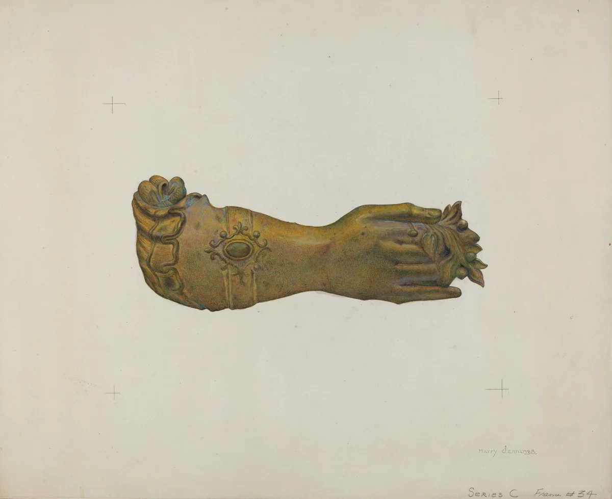 Tie-back by Harry Jennings, index of american design, 1938