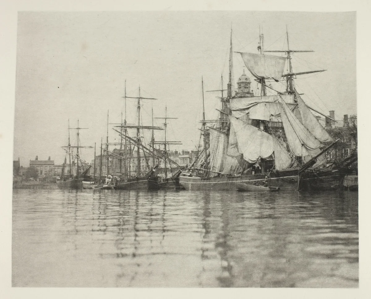 Great Yarmouth Harbour by Peter Henry Emerson, photograph, 1887