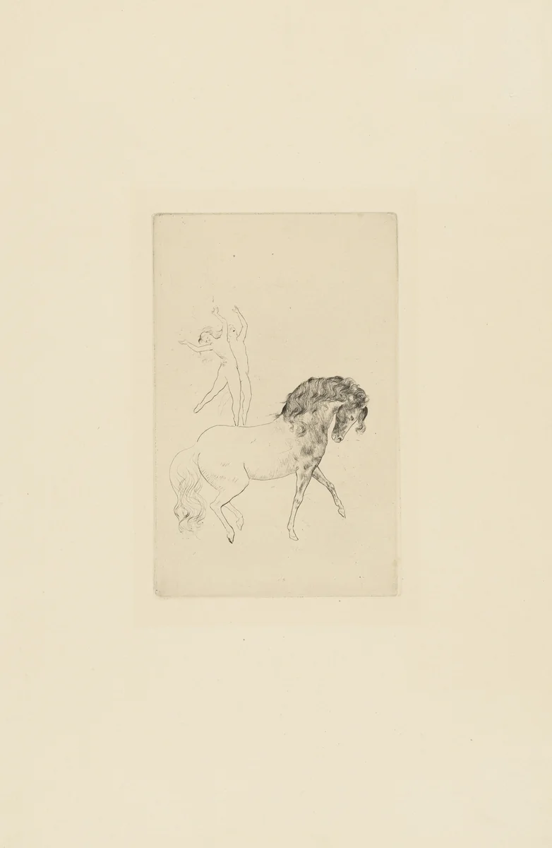 At the Circus (Au Cirque) from the Saltimbanques series by Pablo Picasso, print, 1905