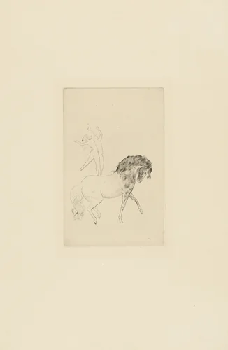 At the Circus (Au Cirque) from the Saltimbanques series by Pablo Picasso, print, 1905