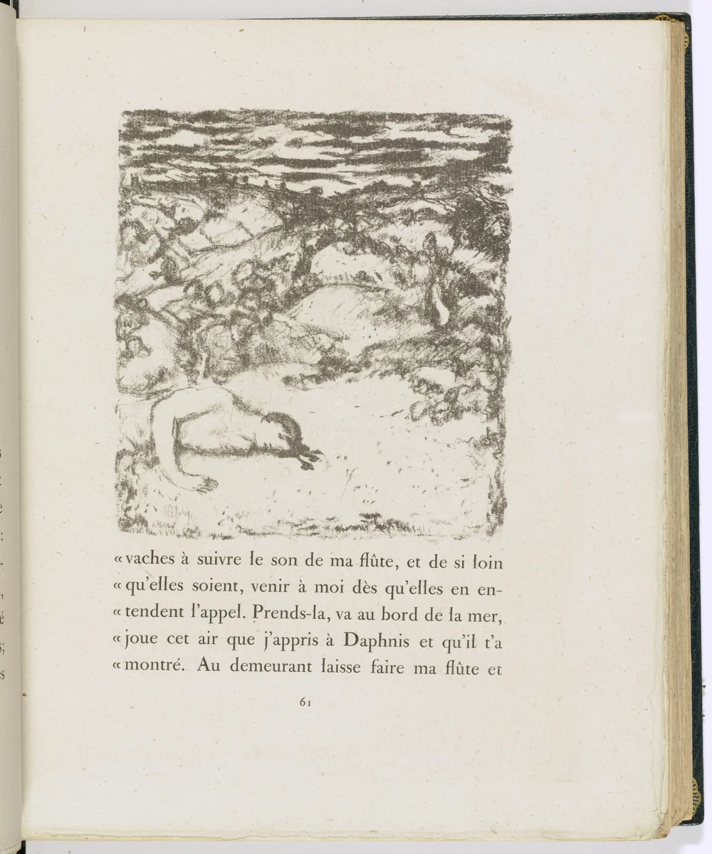 In-text plate (page 61) from Daphnis et Chloé by Pierre Bonnard, illustrated book, 1902