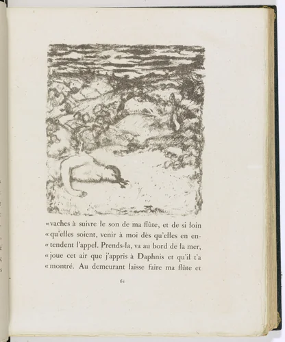 In-text plate (page 61) from Daphnis et Chloé by Pierre Bonnard, illustrated book, 1902