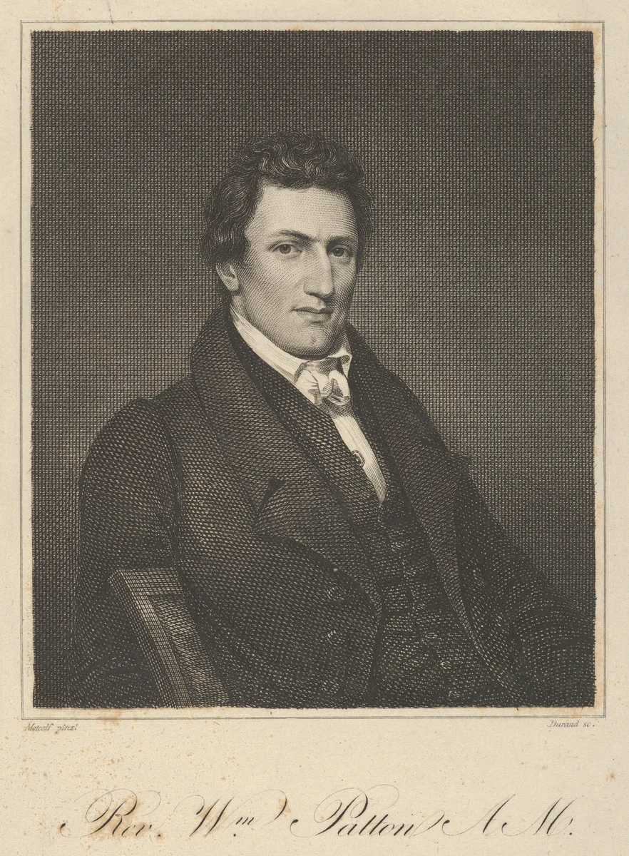 Rev. William Patton by Asher Brown Durand, print, 1820-1837