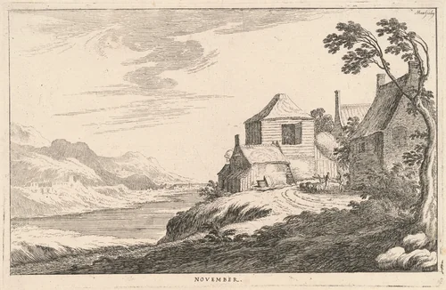 November by Ludovico Mattioli, print, 1662-1747