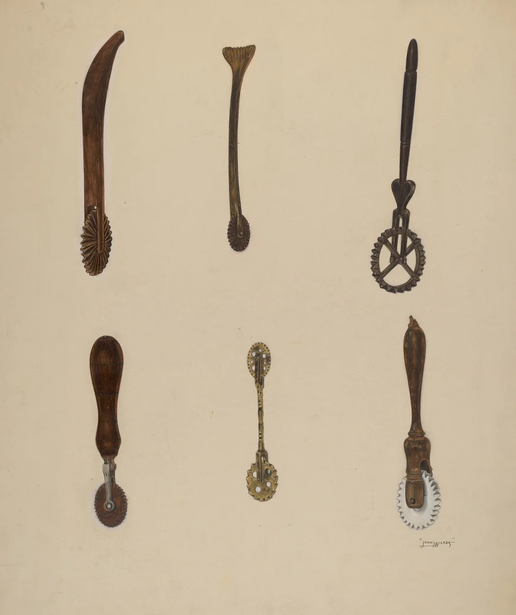 Crimping Wheel by John Wilkes, index of american design, 1939