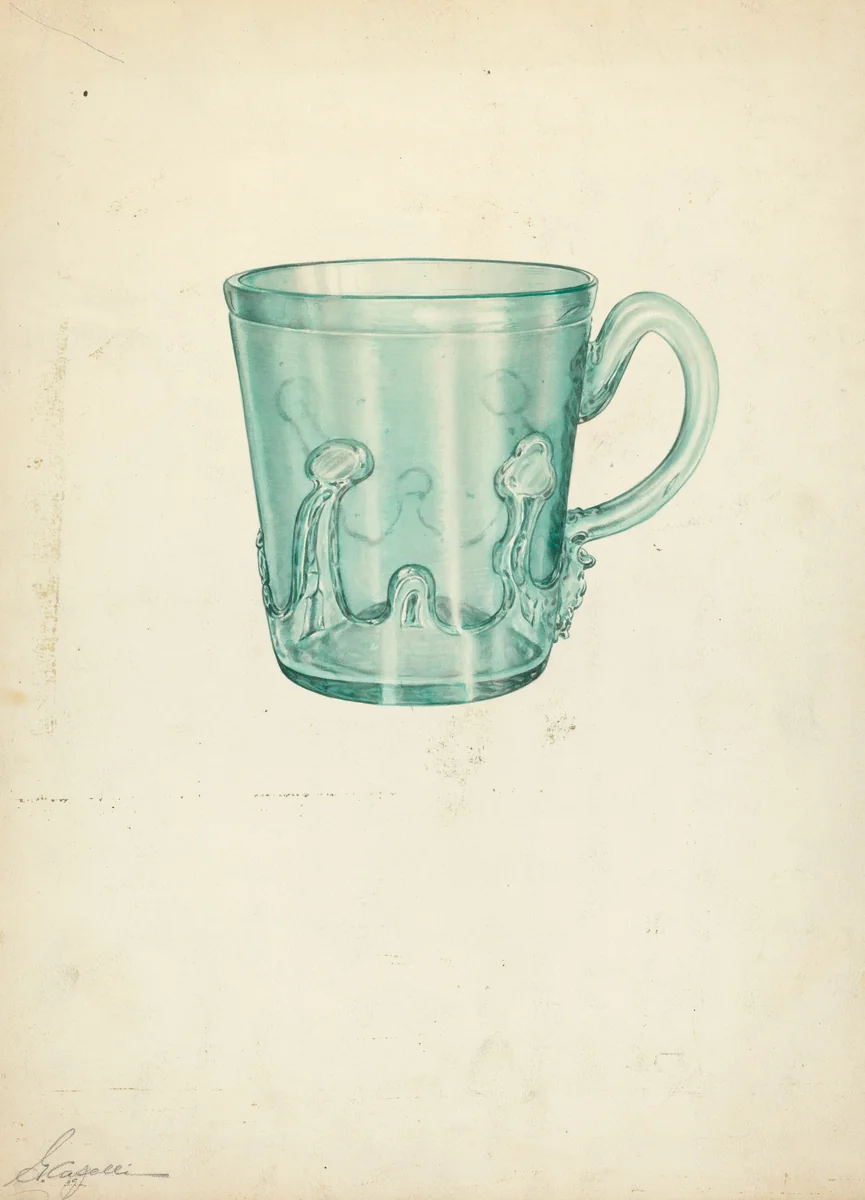 Mug by Giacinto Capelli, index of american design, 1939