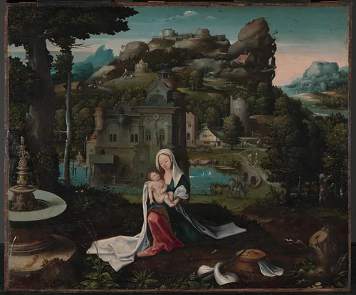 The Rest on the Flight into Egypt by Netherlandish Painters, painting, 1530-1569