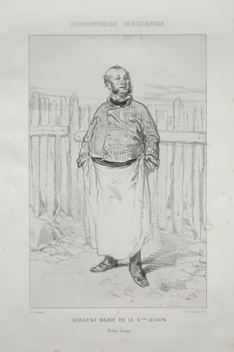 Sergent - Major de la Nième Légion by Paul Gavarni, print, 1824-1866