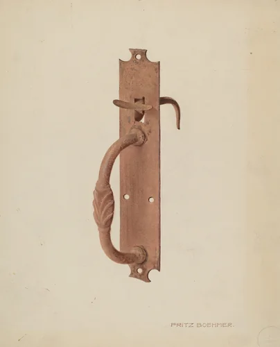 Latch by Fritz Boehmer, index of american design, 1939