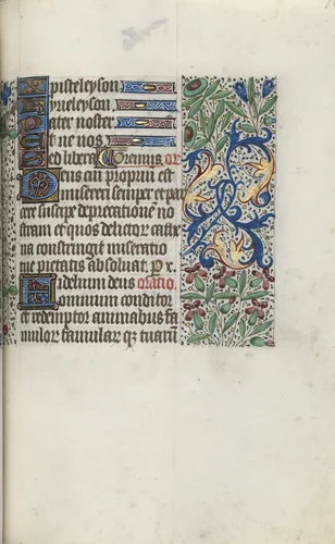 Book of Hours (Use of Rouen): fol. 96r by Master of the Geneva Latini, book, 1465-1475
