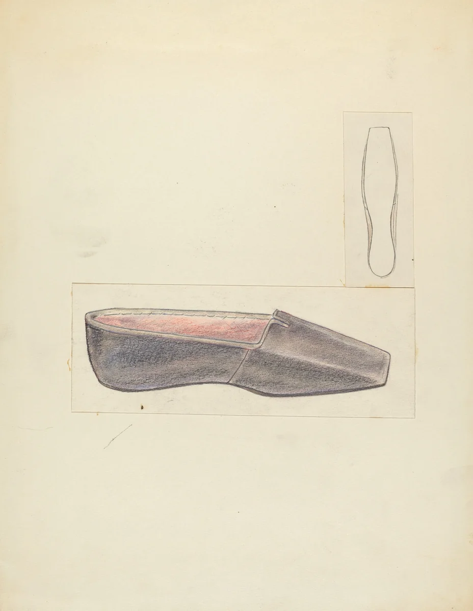 Slipper by Melita Hofmann, index of american design, 1940
