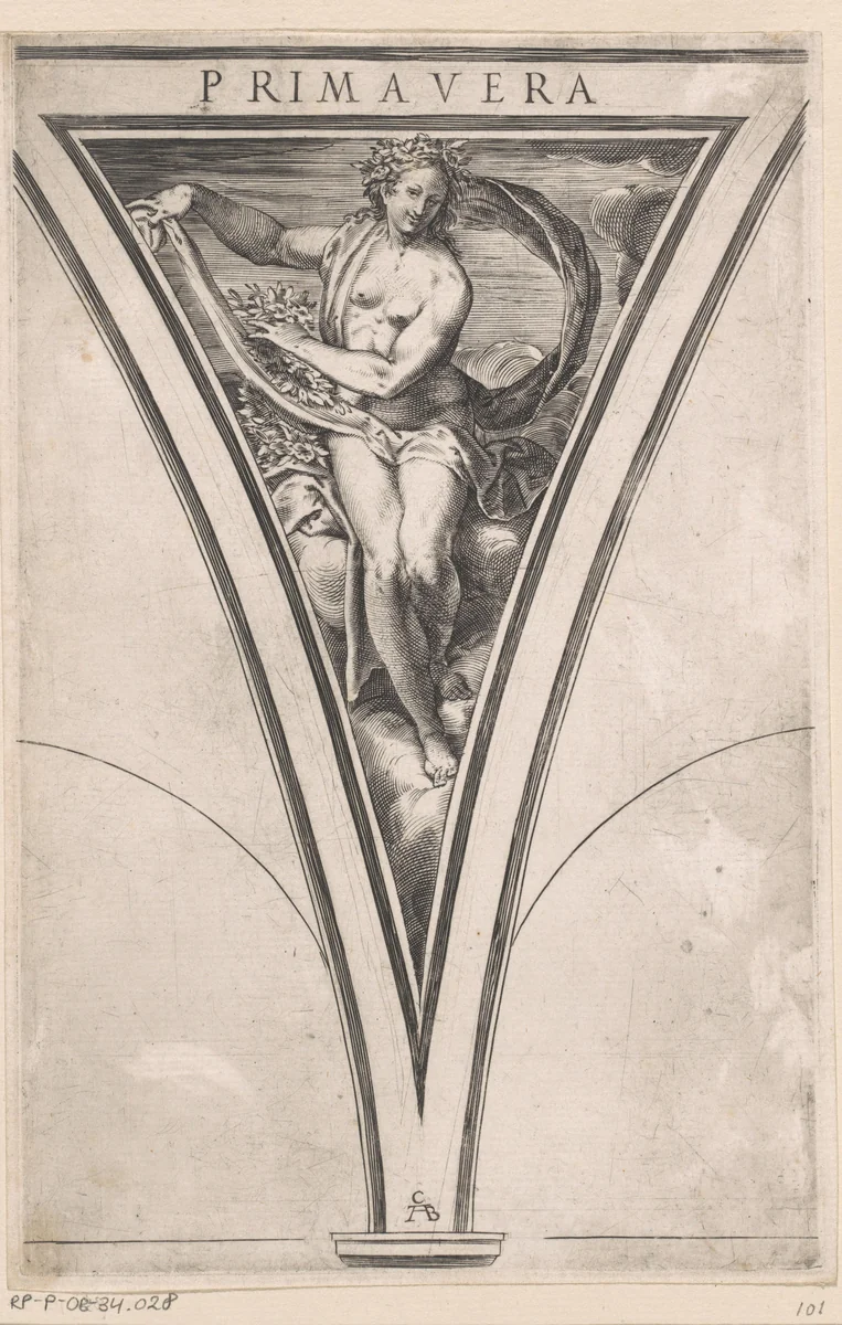 Lente by Unknown, print, 1563-1615
