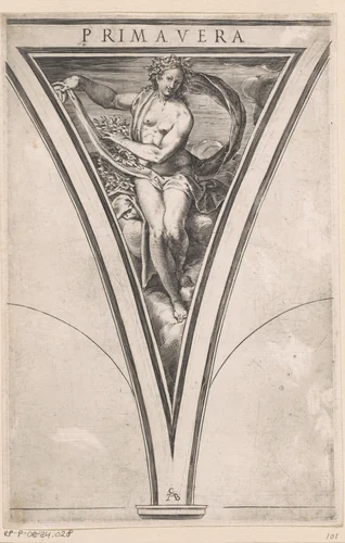 Lente by Unknown, print, 1563-1615