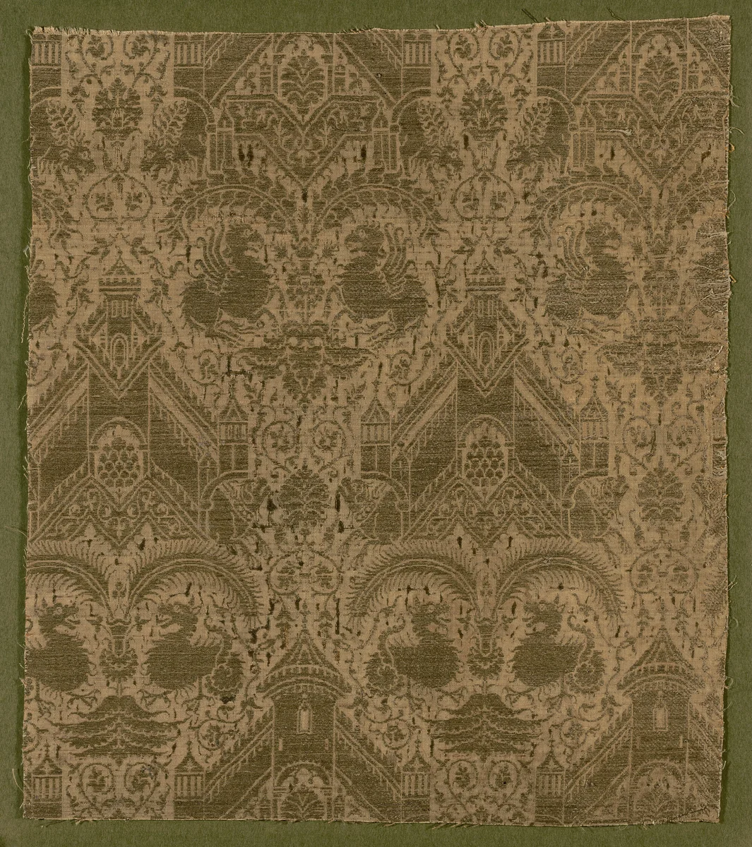 Fragment by Italy, textile, 1401-1425