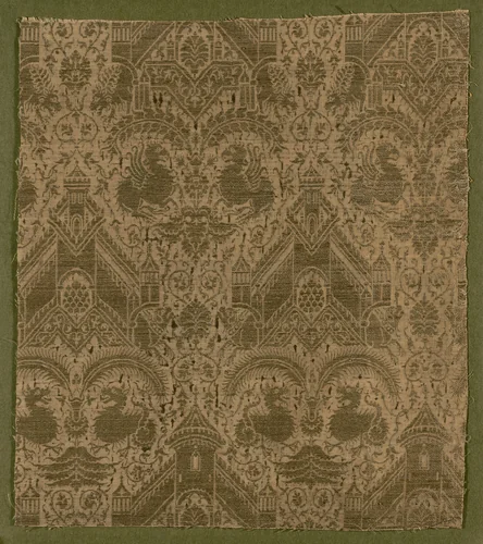 Fragment by Italy, textile, 1401-1425