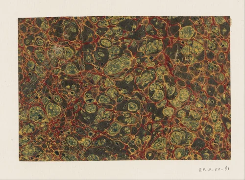 Graniet-kiezelmarmer in rood, bruin, grijs, geel en groen by anonymous, other, 1700-1850