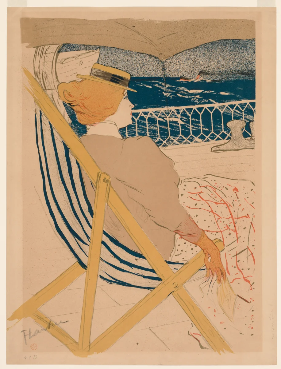 La Passagère du 54 by Henri de Toulouse-Lautrec, print, 1896