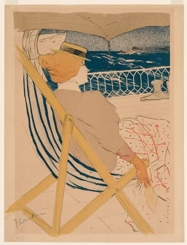 La Passagère du 54 by Henri de Toulouse-Lautrec, print, 1896