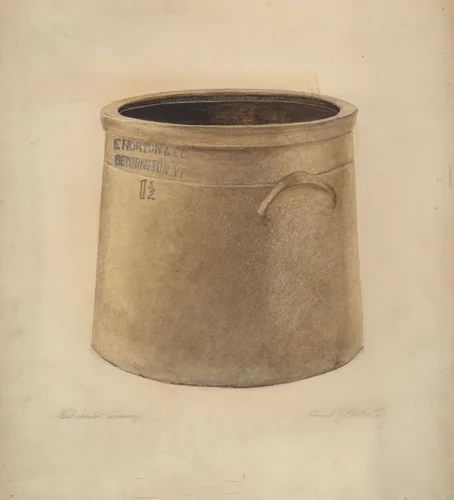 Crock by Daniel Fletcher, index of american design, 1938