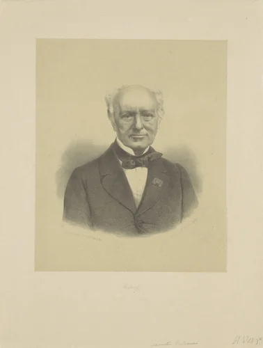 Portret van Jan Jacob Rochussen by anonymous, print, 1847-1887
