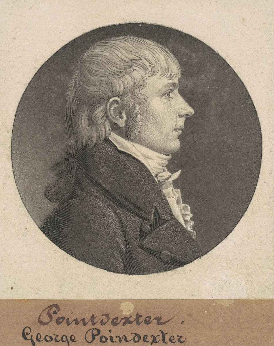 George Poindexter by Charles B. J. Févret de Saint-Mémin, print, 1808