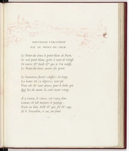 In-text plate (page 113) from Parallèlement (In Parallel) by Pierre Bonnard, illustrated book, 1900