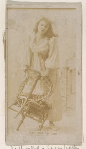 Capitola Wiline, from the Actresses series (N245) issued by Kinney Brothers to promote Sweet Caporal Cigarettes by Kinney Brothers Tobacco Company, photograph, 1890