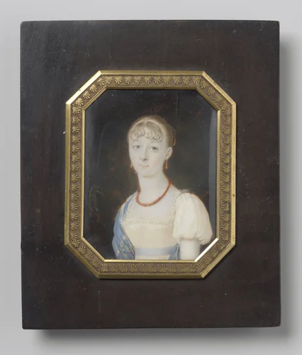Portret of jonkvrouw Johanna Cornelia Mollerus (1792-1844) by Louis-Marie Autissier, painting, 1808