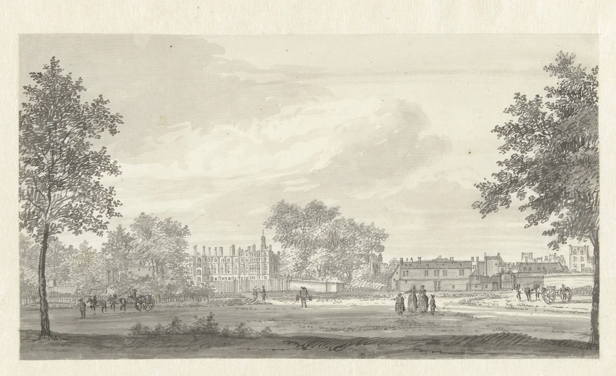 Het kasteel van St. Germain by Jan de Beijer, drawing, 1713-1780