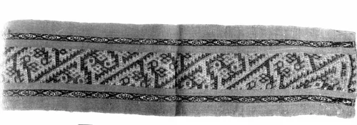 Fragment (Border) by Peru, Probably central coast, textile, 1000-1476