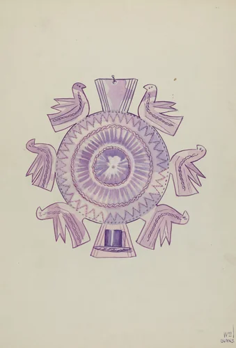 Candle Holder by American 20th Century, index of american design, 1935-1942