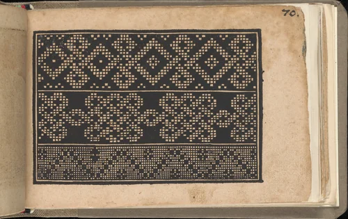 Schön newes Modelbuch (Page 70r) by Sigismundus Latomus, book, 1608