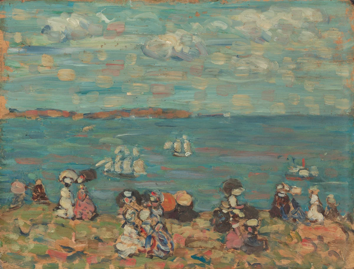 St. Malo by Maurice Prendergast, painting, 1902-1912