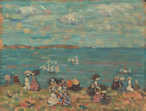 St. Malo by Maurice Prendergast, painting, 1902-1912