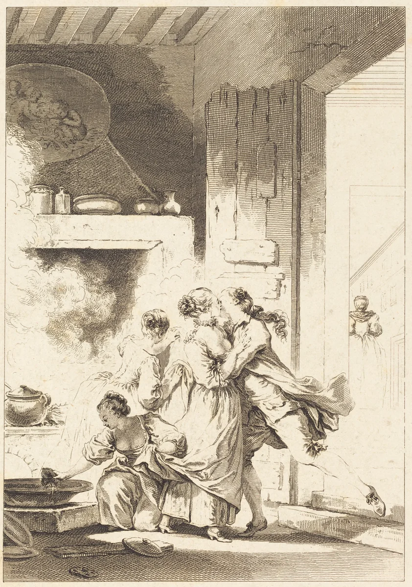 On ne s'avise jamais de tout by Charles Emmanuel Patas; Jean Honoré Fragonard, print, 1744-1802