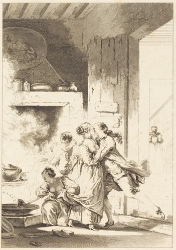 On ne s'avise jamais de tout by Charles Emmanuel Patas; Jean Honoré Fragonard, print, 1744-1802