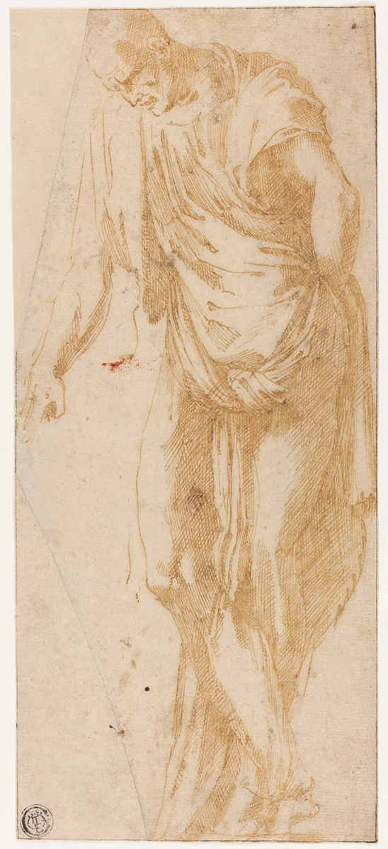 Study of Levi by Alonso Berruguete, drawing, 1526-1532