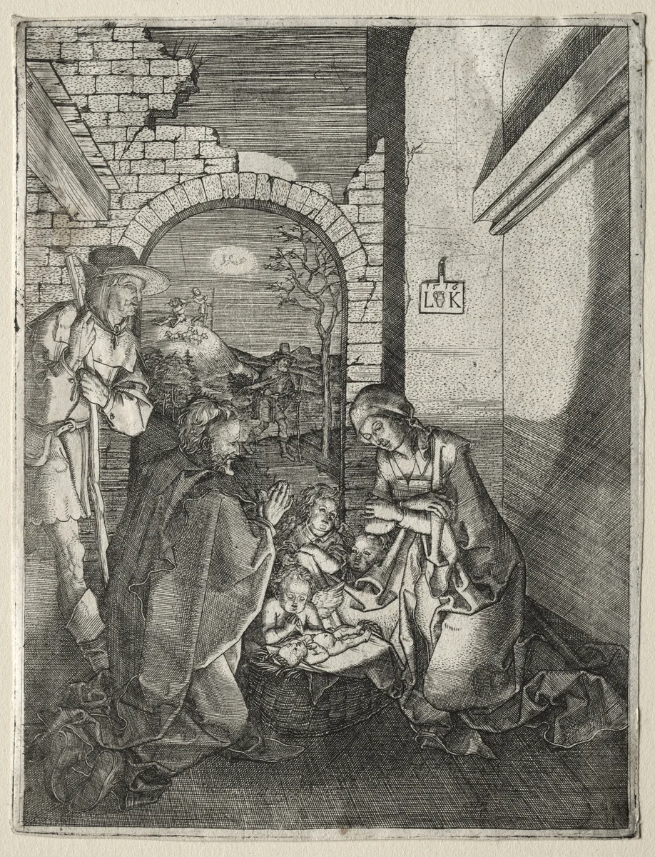The Nativity by Ludwig Krug, print, 1516