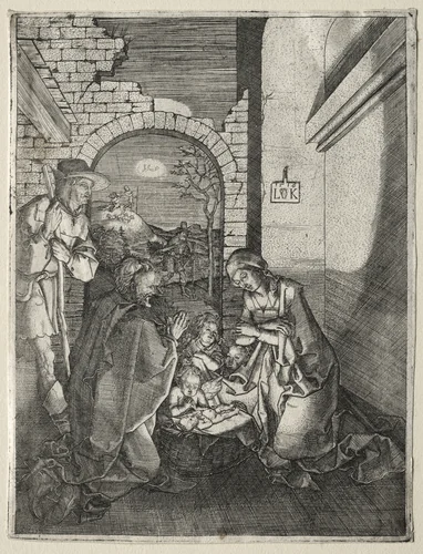 The Nativity by Ludwig Krug, print, 1516