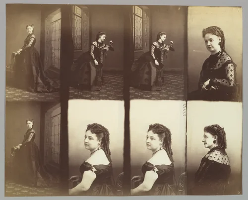 Amélie and Elise Gitteri by André Adolphe-Eugène Disdéri, photograph, 1866