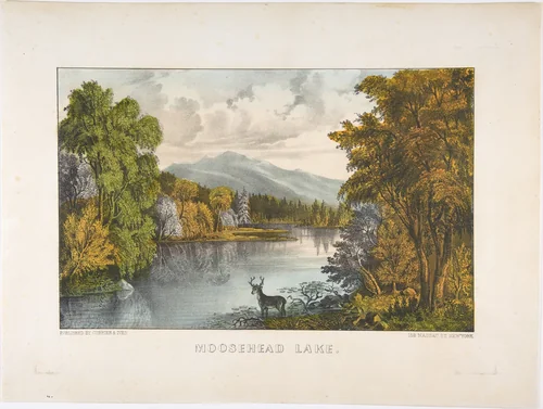 Moosehead Lake, Maine by Currier & Ives, print, 1857-1871