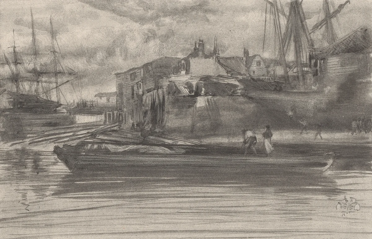 Limehouse by James McNeill Whistler, print, 1878
