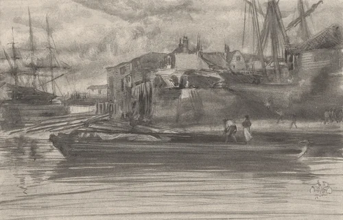 Limehouse by James McNeill Whistler, print, 1878
