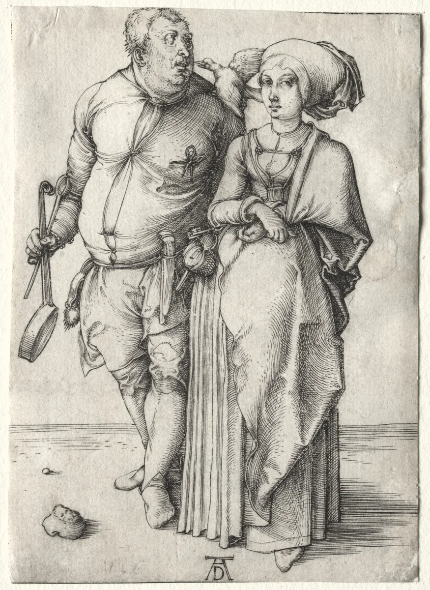 The Cook and His Wife by Albrecht Dürer, print, 1497