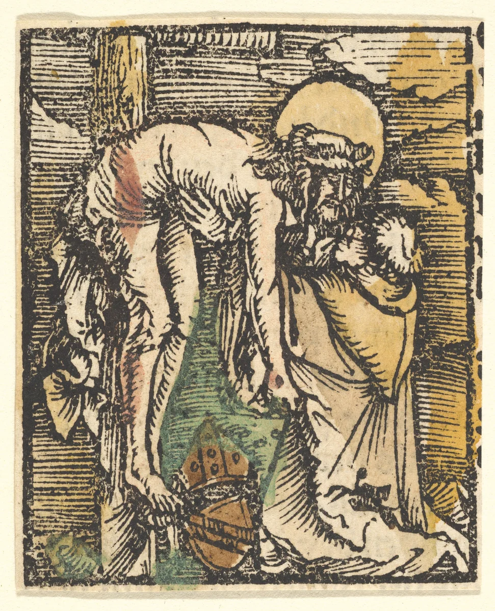 The Miracle of St. Bernard (copy) by Hans Baldung, print, 1512-1600
