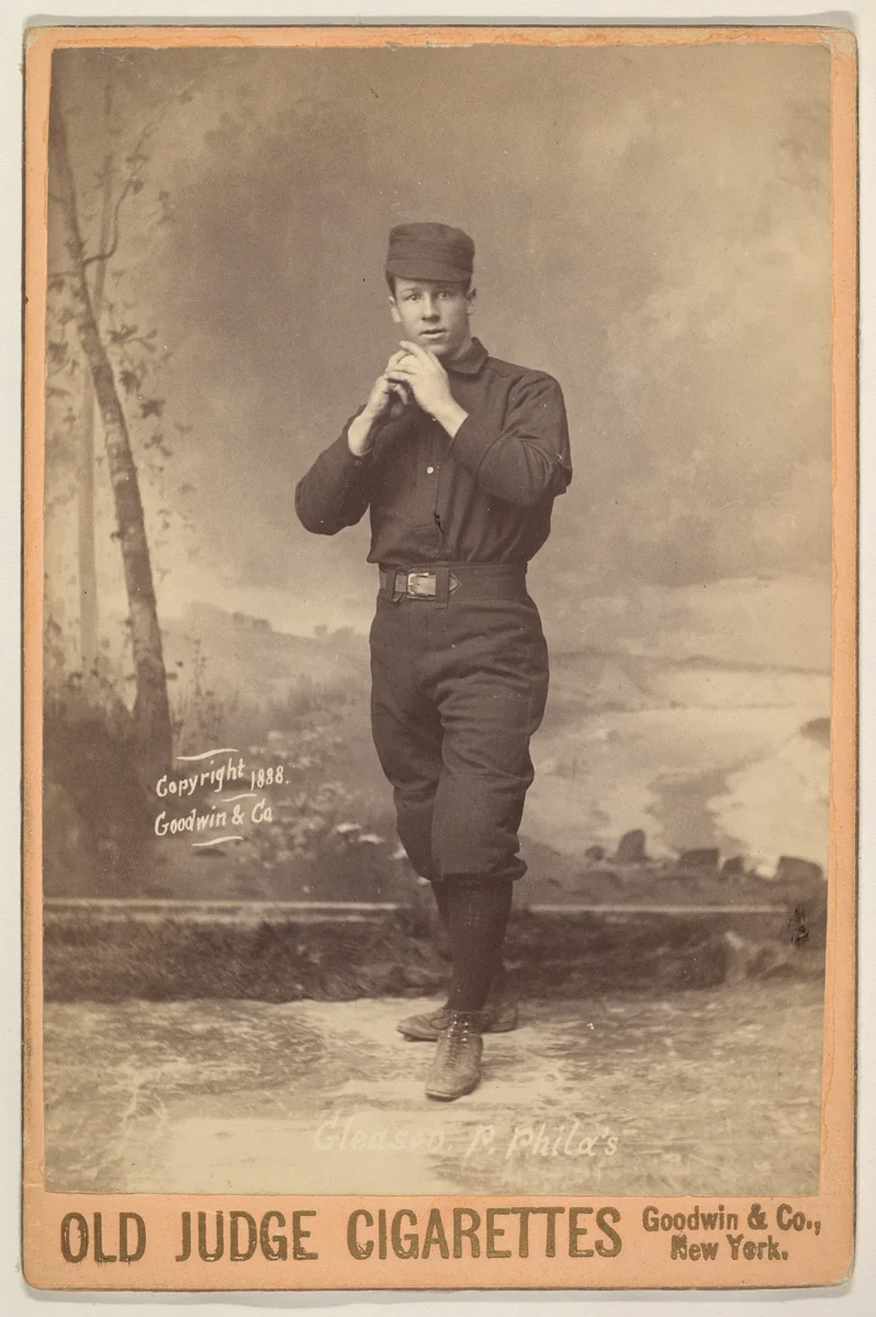 Gleason, Pitcher, Philadelphia, from the series Old Judge Cigarettes by Goodwin & Company, photograph, 1888